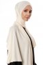 Hande - Creme Baumwolle Hijab - Gülsoy