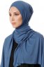 Hande - Indigo Baumwolle Hijab - Gülsoy