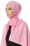 Hande - Rosa Baumwolle Hijab - Gülsoy