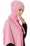 Hande - Rosa Baumwolle Hijab - Gülsoy
