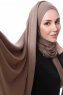 Hanfendy Mörk Taupe Praktisk One Piece Hijab Sjal 201709d