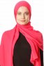 Hazal - Fuchsie Crepe Hijab - Ecardin
