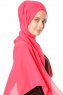Hazal - Fuchsie Crepe Hijab - Ecardin