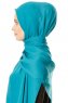 Hazal - Grün Crepe Hijab - Ecardin