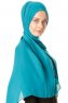 Hazal - Grün Crepe Hijab - Ecardin