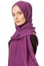 Hazal - Lila Crepe Hijab - Ecardin