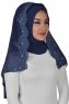 Helena - Navy Blau Praktisch Hijab - Ayse Turban