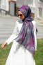 Isfa - Lila Gemustertes Hijab - Sal Evi