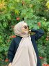 Jaeda - Taupe Baumwolle Hijab - Mirach