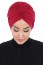 Jill - Bordeaux Baumwolle Turban - Ayse Turban