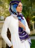 Jumana - Lila Gemustertes Hijab - Sal Evi