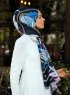Jumana - Navy Blau Gemustertes Hijab - Sal Evi