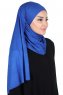 Kaisa - Blau Baumwolle Praktisch Hijab