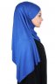 Kaisa - Blau Baumwolle Praktisch Hijab