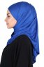 Kaisa - Blau Baumwolle Praktisch Hijab