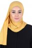 Kaisa - Senf Baumwolle Praktisch Hijab