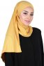 Kaisa - Senf Baumwolle Praktisch Hijab