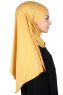 Kaisa - Senf Baumwolle Praktisch Hijab