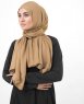 Latte Kamelbrun Viskos Hijab 5HA72a
