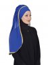 Louise - Blau Praktisch Hijab - Ayse Turban