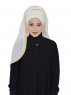 Louise - Creme Praktisch Hijab - Ayse Turban
