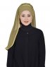 Louise - Khaki Praktisch Hijab - Ayse Turban