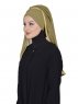 Louise - Khaki Praktisch Hijab - Ayse Turban
