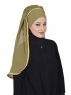 Louise - Khaki Praktisch Hijab - Ayse Turban