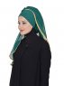 Louise - Dunkelgrün Praktisch Hijab - Ayse Turban