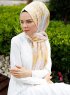 Luthfa - Gelb Gemustertes Hijab - Sal Evi