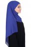 Malin - Blau Praktisch Chiffon Hijab