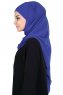 Malin - Blau Praktisch Chiffon Hijab