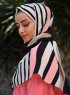 Marwa - Schwarz Gemustert Crepe Hijab