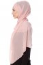 Mehtap - Altrosa Praktisch Fertig Chiffon Hijab