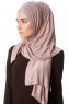 Melek - Steingrau Premium Jersey Hijab - Ecardin