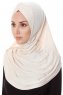 Mia - Leichte Beige One-Piece Al Amira Hijab - Ecardin