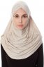 Mia - Helltaupe One-Piece Al Amira Hijab - Ecardin