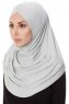 Mia - Hellgrau One-Piece Al Amira Hijab - Ecardin