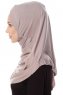 Mia - Steingrau One-Piece Al Amira Hijab - Ecardin