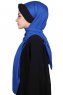 Mikaela - Blau & Schwarz Baumwolle Praktisch Hijab
