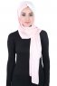 Mikaela - Altrosa & Creme Baumwolle Praktisch Hijab