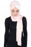 Mikaela - Altrosa & Creme Baumwolle Praktisch Hijab