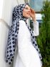 Nakia - Schwarz Gemustertes Hijab - Sal Evi