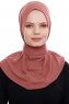 Narin - Clay Praktisch Fertig Crepe Hijab