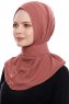 Narin - Clay Praktisch Fertig Crepe Hijab