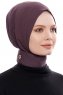 Narin - Lila Praktisch Fertig Crepe Hijab