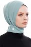 Narin - Minzgrün Praktisch Fertig Crepe Hijab