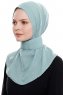 Narin - Minzgrün Praktisch Fertig Crepe Hijab