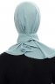 Narin - Minzgrün Praktisch Fertig Crepe Hijab
