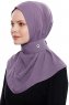 Narin - Pflaume Praktisch Fertig Crepe Hijab